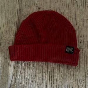 red beanie